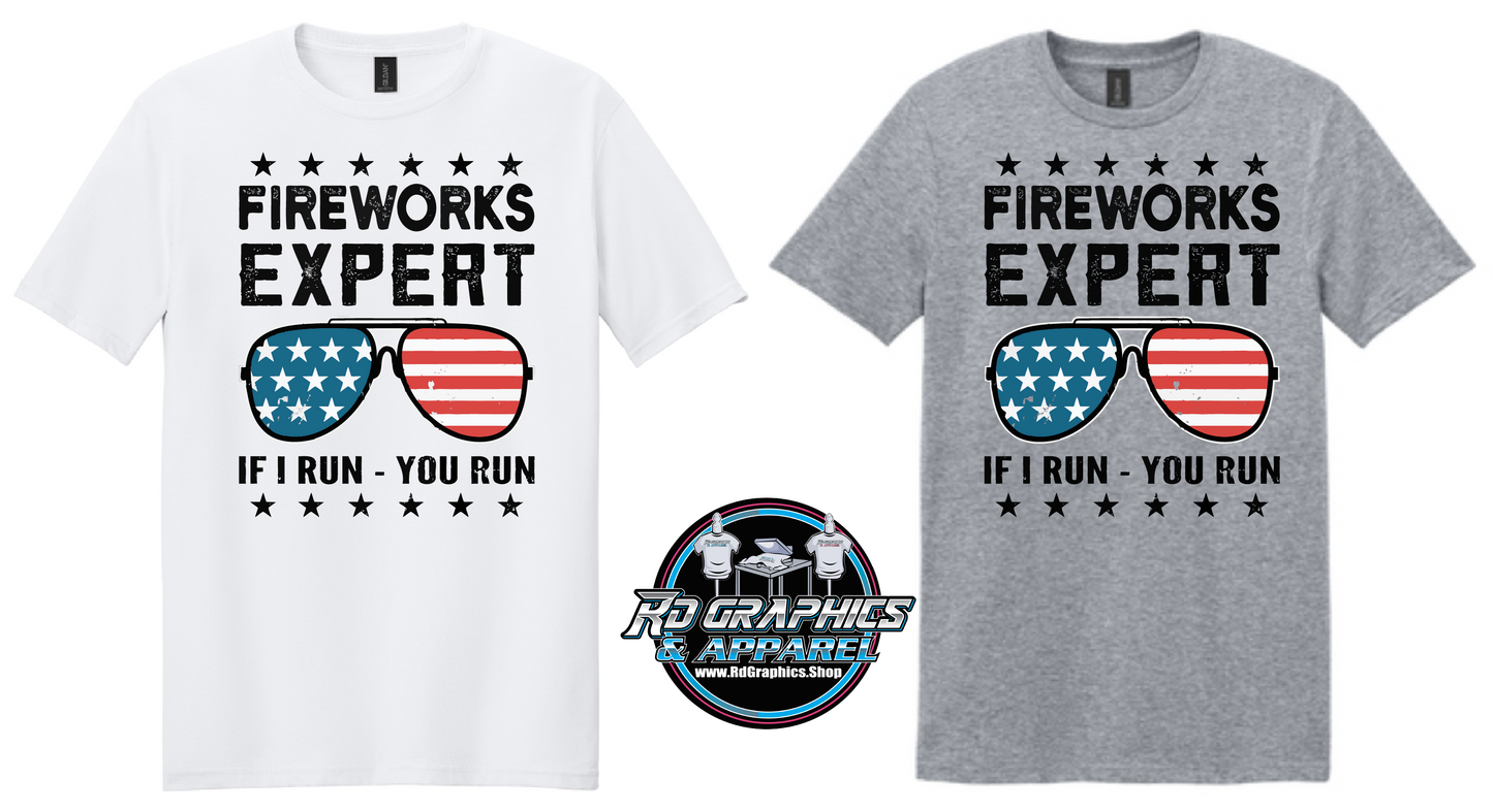 America Fireworks Expert Unisex T-Shirt