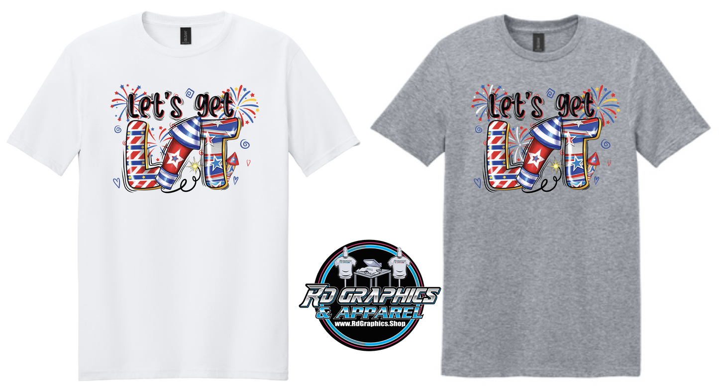 America Lets Get Lit Unisex T-Shirt