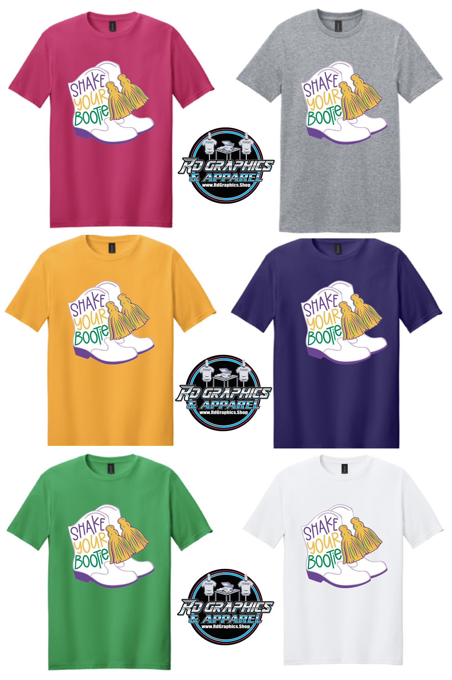 Mardi Gras Shake Your Bootie Unisex T-Shirt