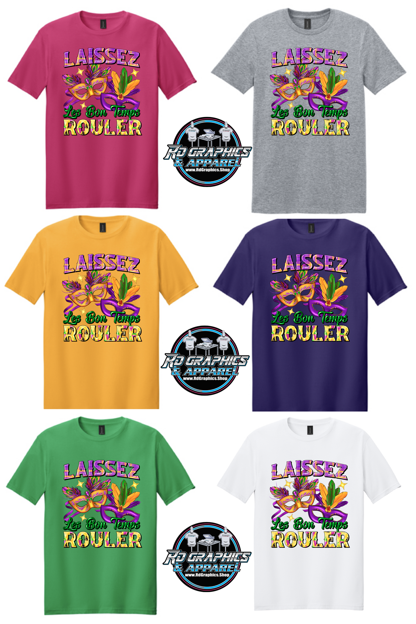 Mardi Gras Laissez Les Bon Temps Rouler Unisex T-Shirt