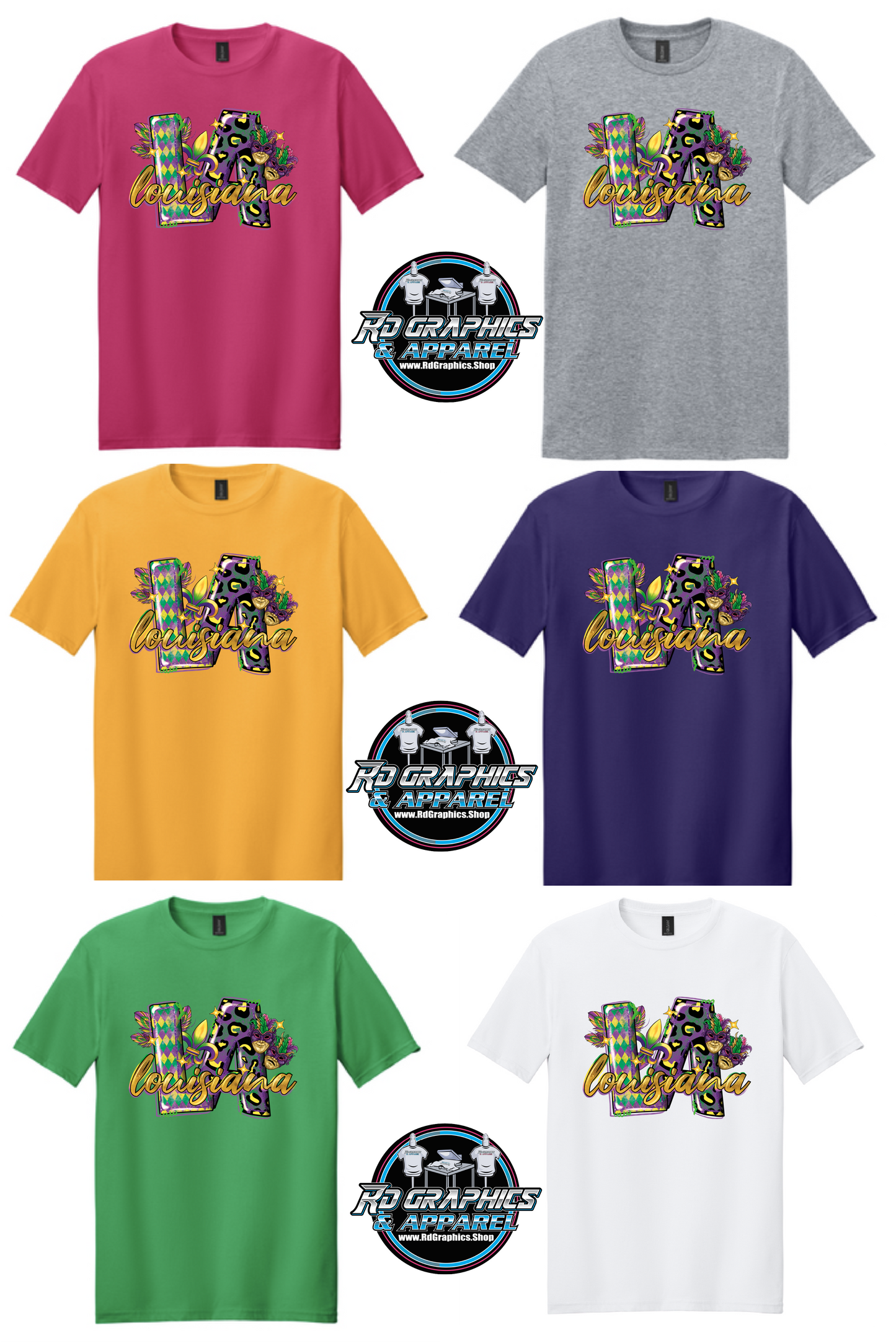Mardi Gras LA Louisiana Unisex T-Shirt