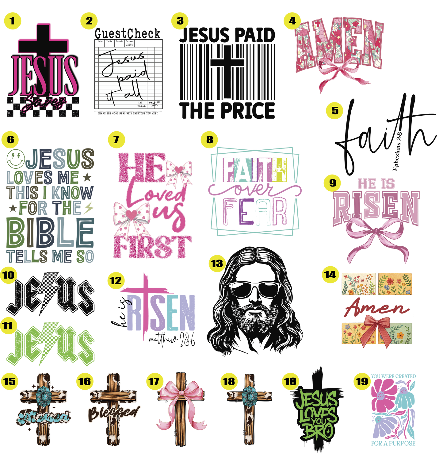 Faith / Religious Choose Your Design Page 1