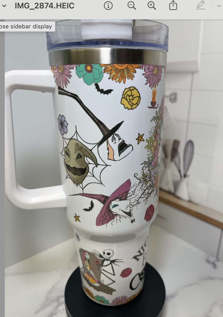 Halloween Nightmare Tumbler 40oz