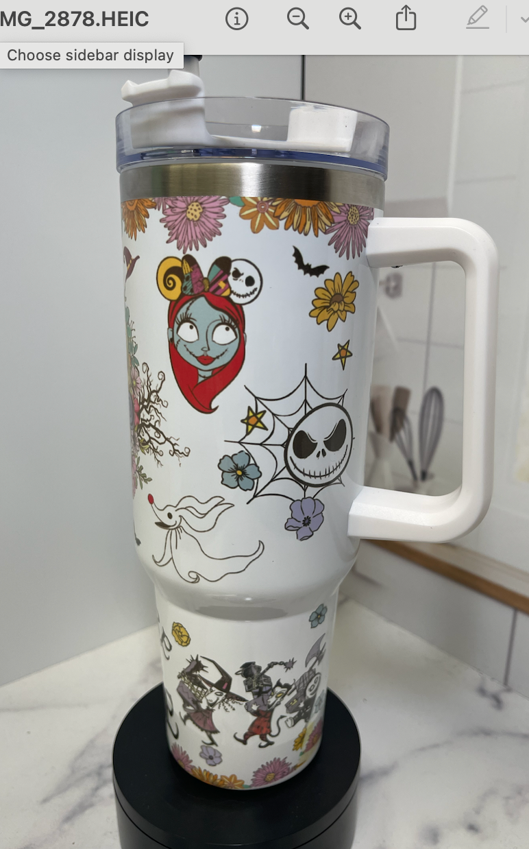Halloween Nightmare Tumbler 40oz
