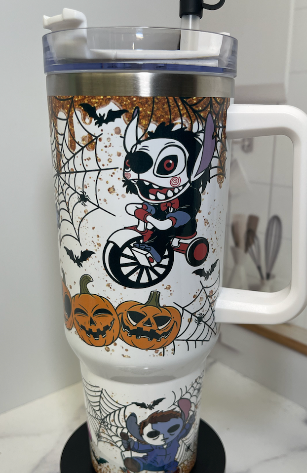 Stitch Cartoon Characters Tumbler 40oz