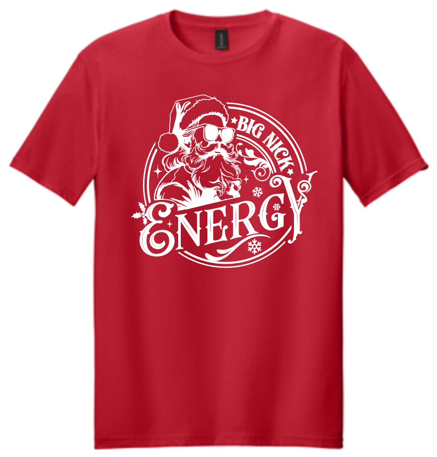 Christmas Big Nick Energy Circle Red Item