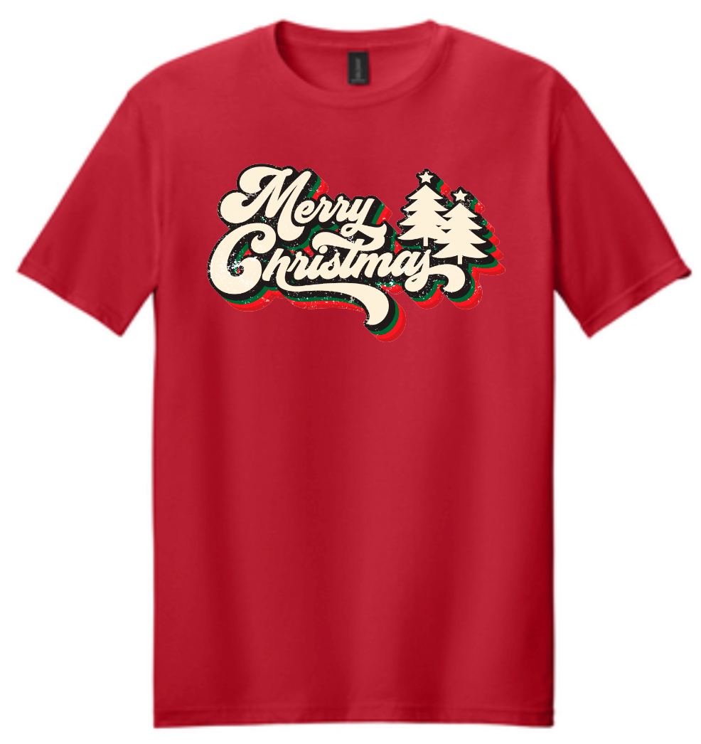 Christmas Merry Christmas Trees Red Item