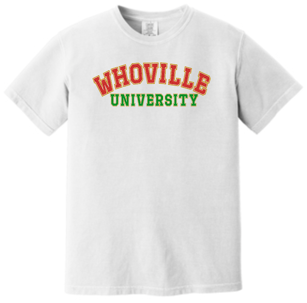 Christmas Who University Faux Glitter