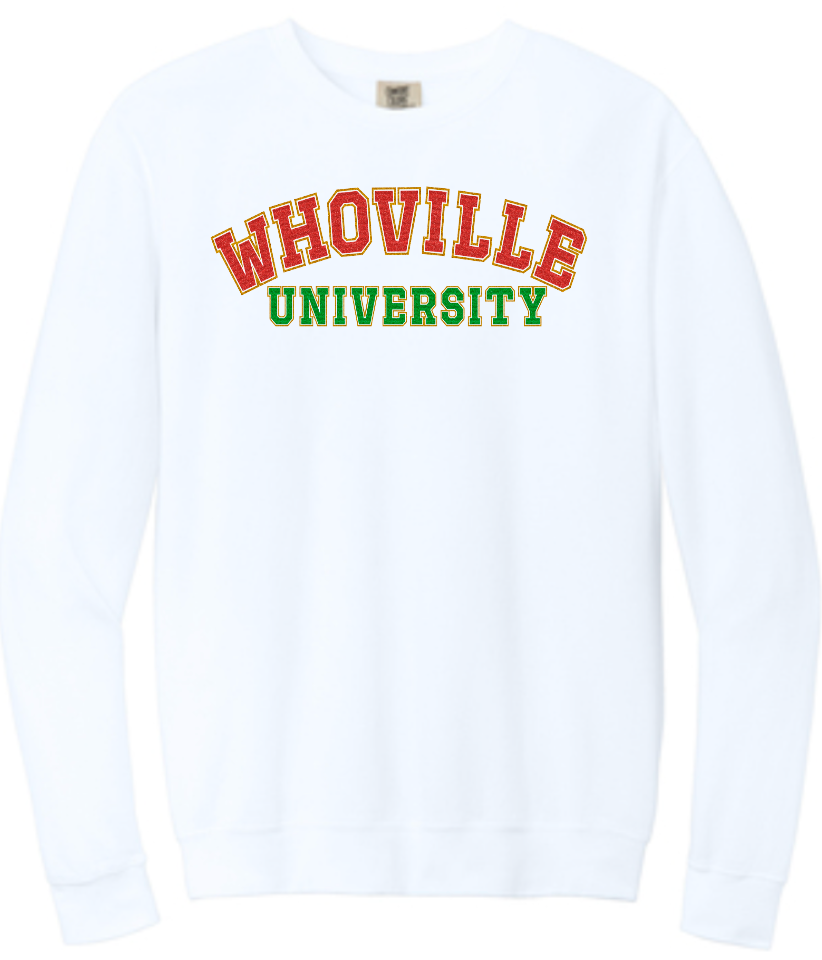 Christmas Who University Faux Glitter