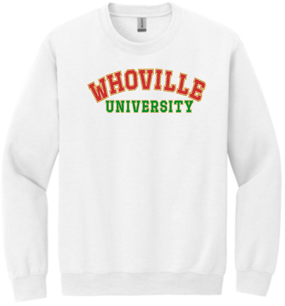 Christmas Who University Faux Glitter
