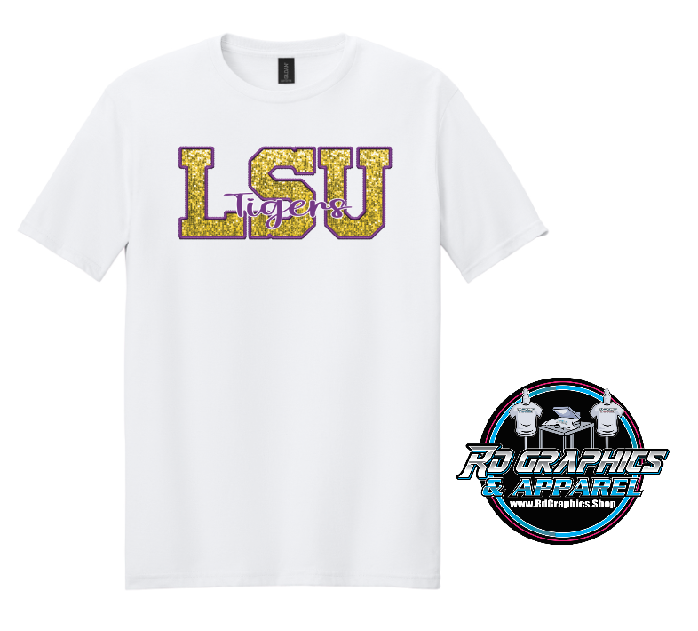 Louisiana SU Faux Glitter Gold Unisex T-Shirt