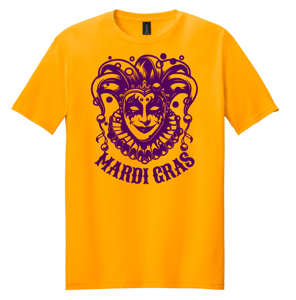 Mardi Gras Throw Shirt Special (Mask) as Low as $3 each