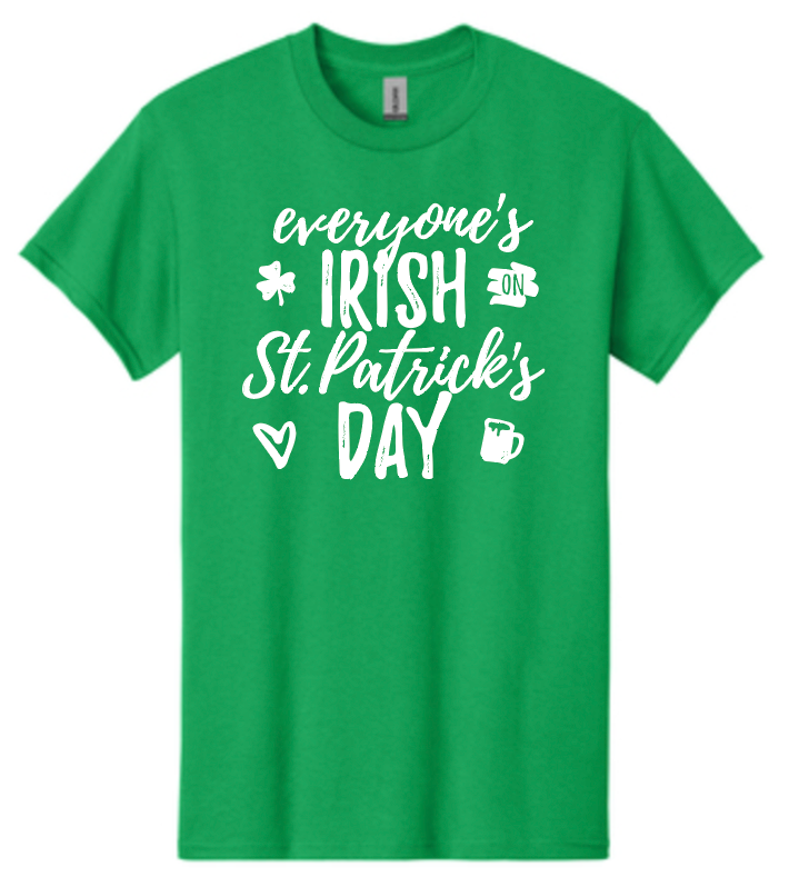 St Patty Day Throw Shirt Special as Low as $3 each
