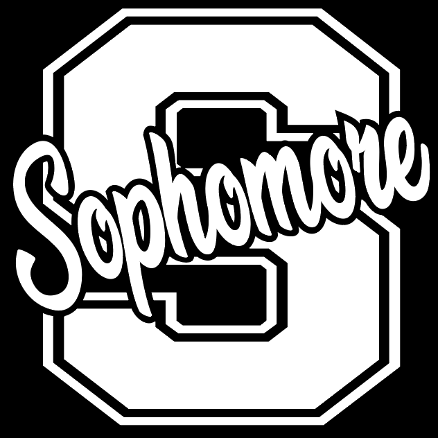 Sophomore S (White Ink)