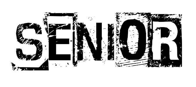 Senior Distressed ( Black Ink )