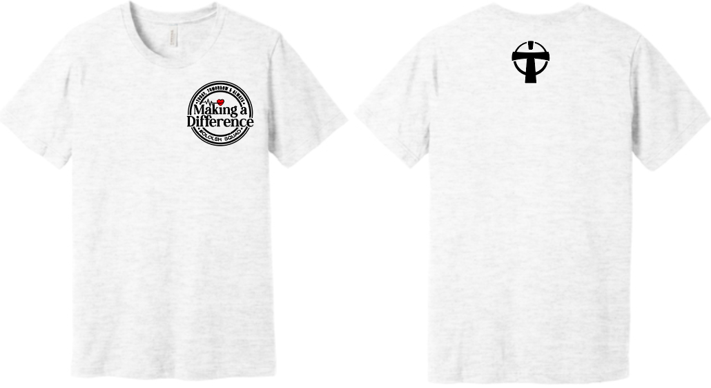 Unisex Bella Canvas T-Shirt Making a Difference (Ash )