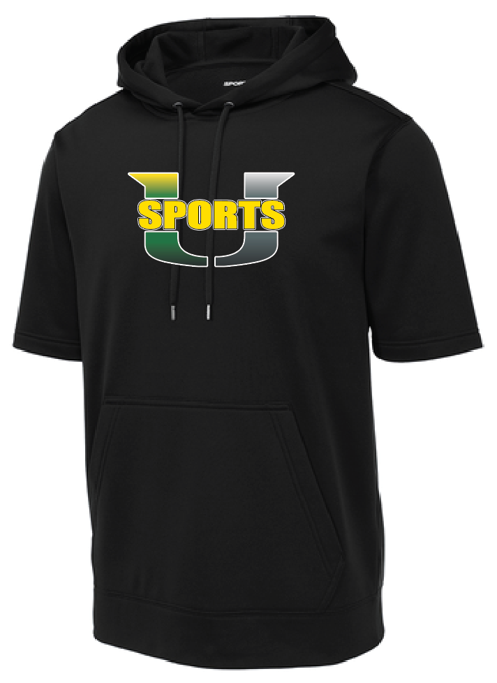 Sport U Unisex Fleece Short Sleeve Hooded Pullover RDGST251)