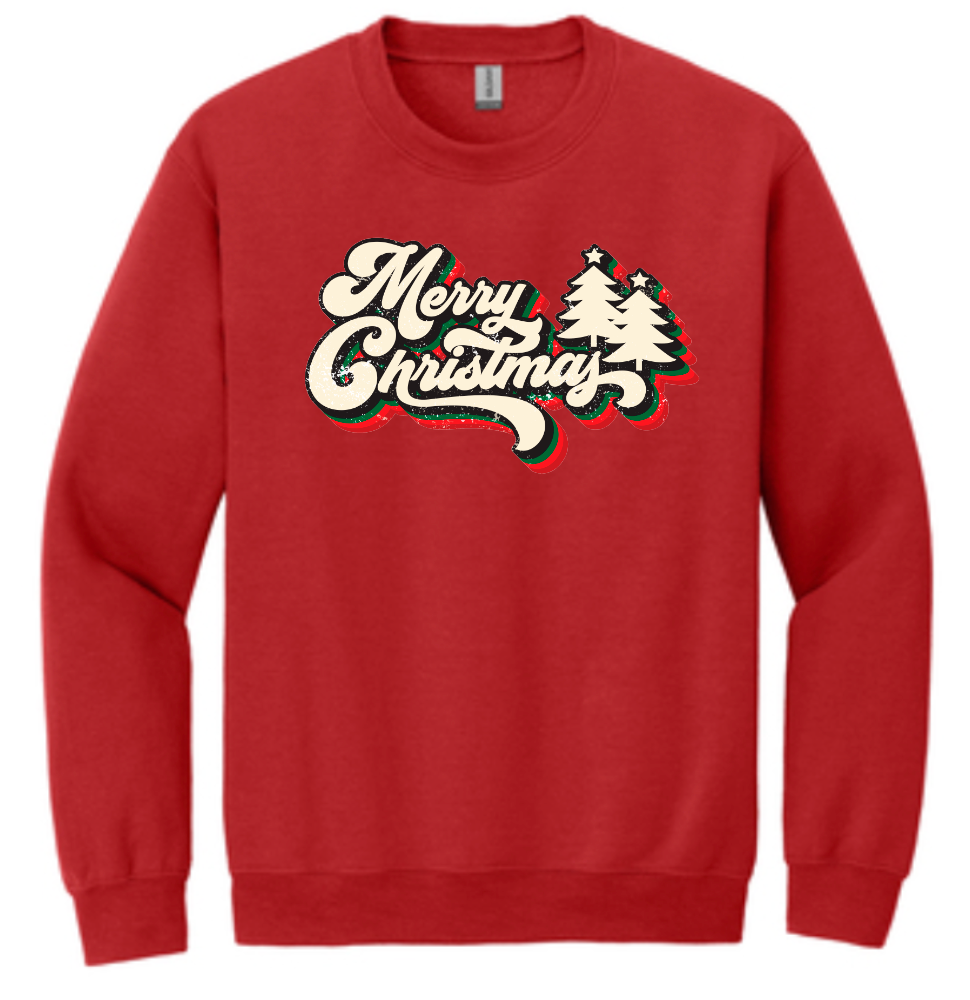 Christmas Merry Christmas Trees Red Item