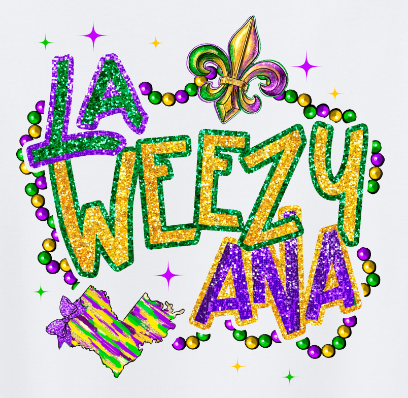 Mardi Gras La Weezy Ana FEUX Glitter
