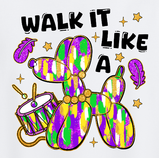 Mardi Gras Walk It Like A Dog