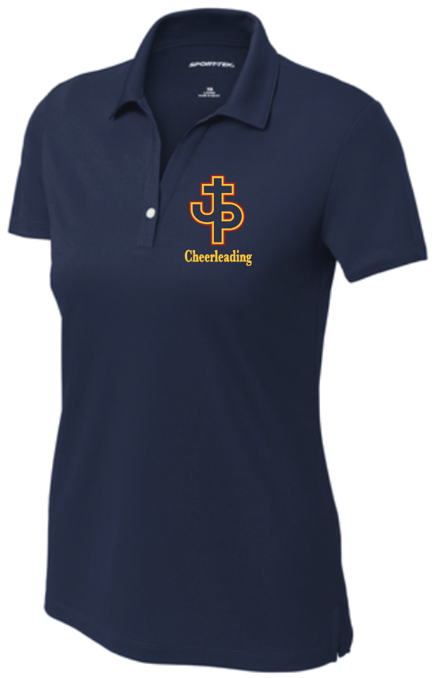 PJP CHEER *MANDATORY* Navy Game Day Polo Ladies Dry Fit (RDGLST740PJP)