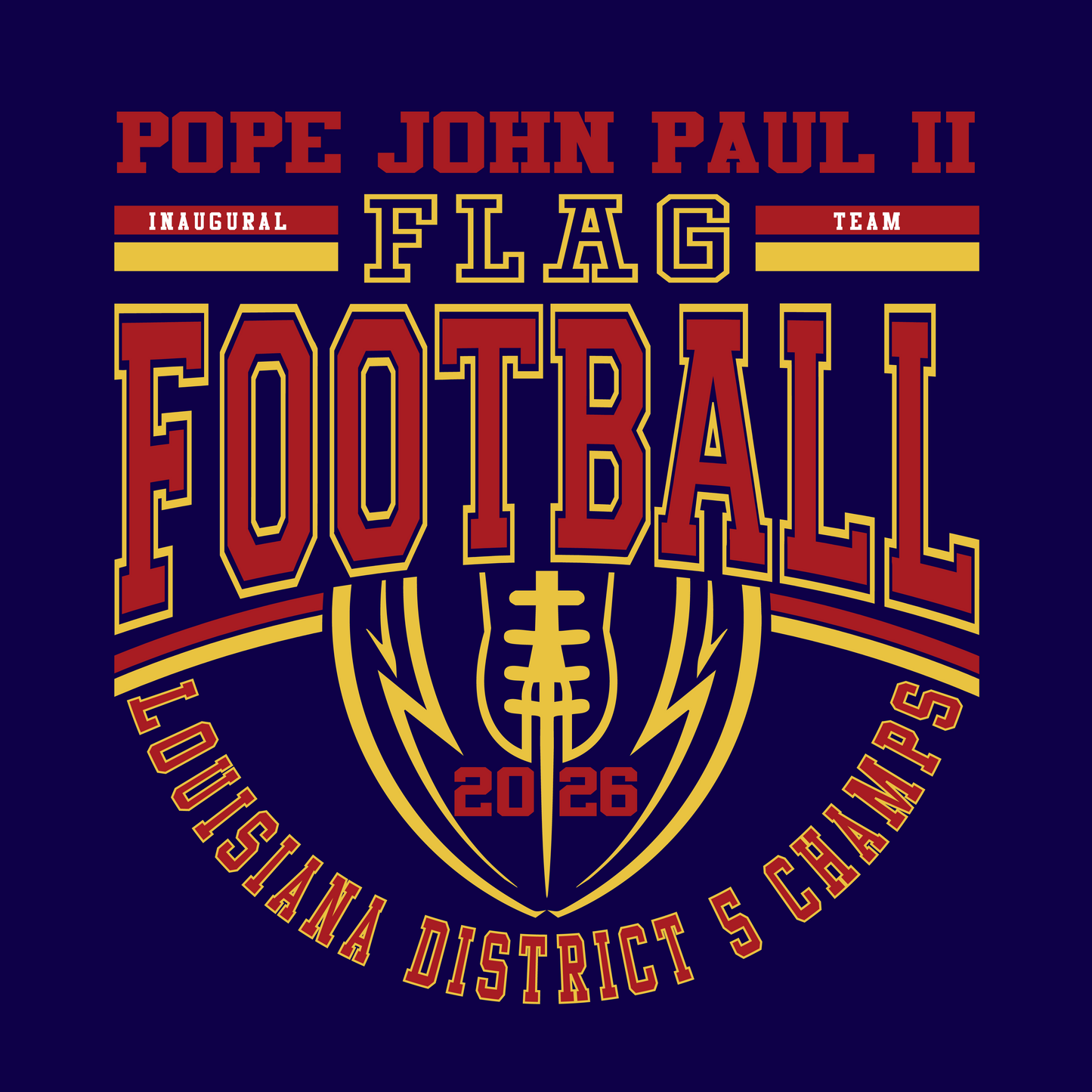 PJP District Champs Flag Football Fan Gear Unisex
