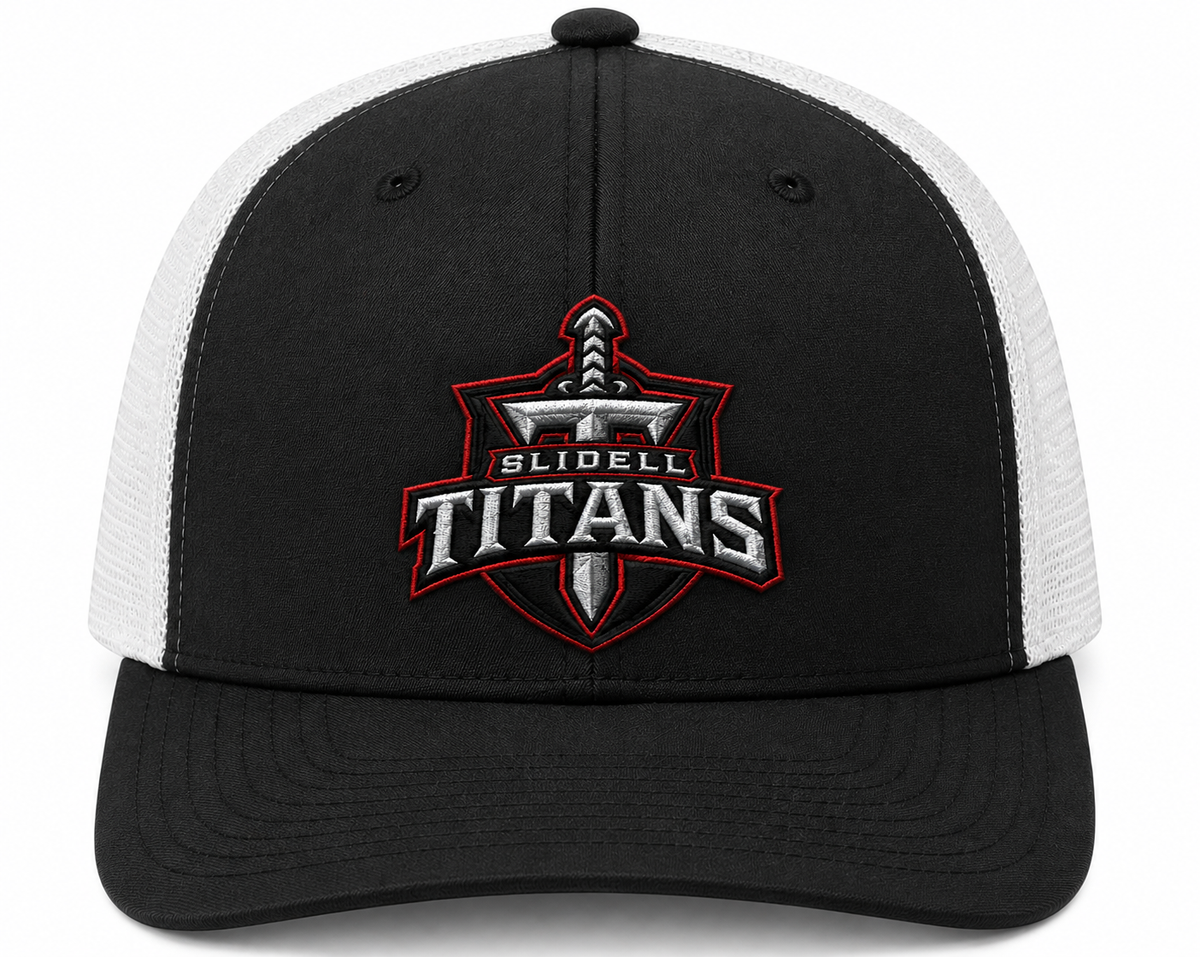 Titans Football Fitted Hat Shield Embroidery Flex Fit