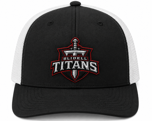 Titans Football Fitted Hat Shield Embroidery Flex Fit