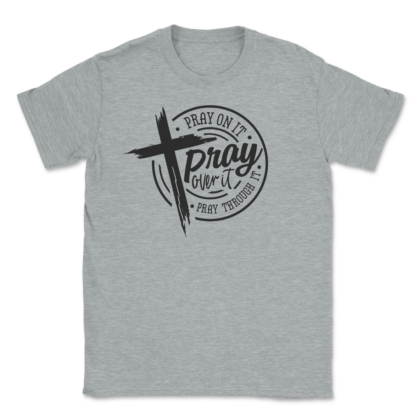 3002-Pray on it round White