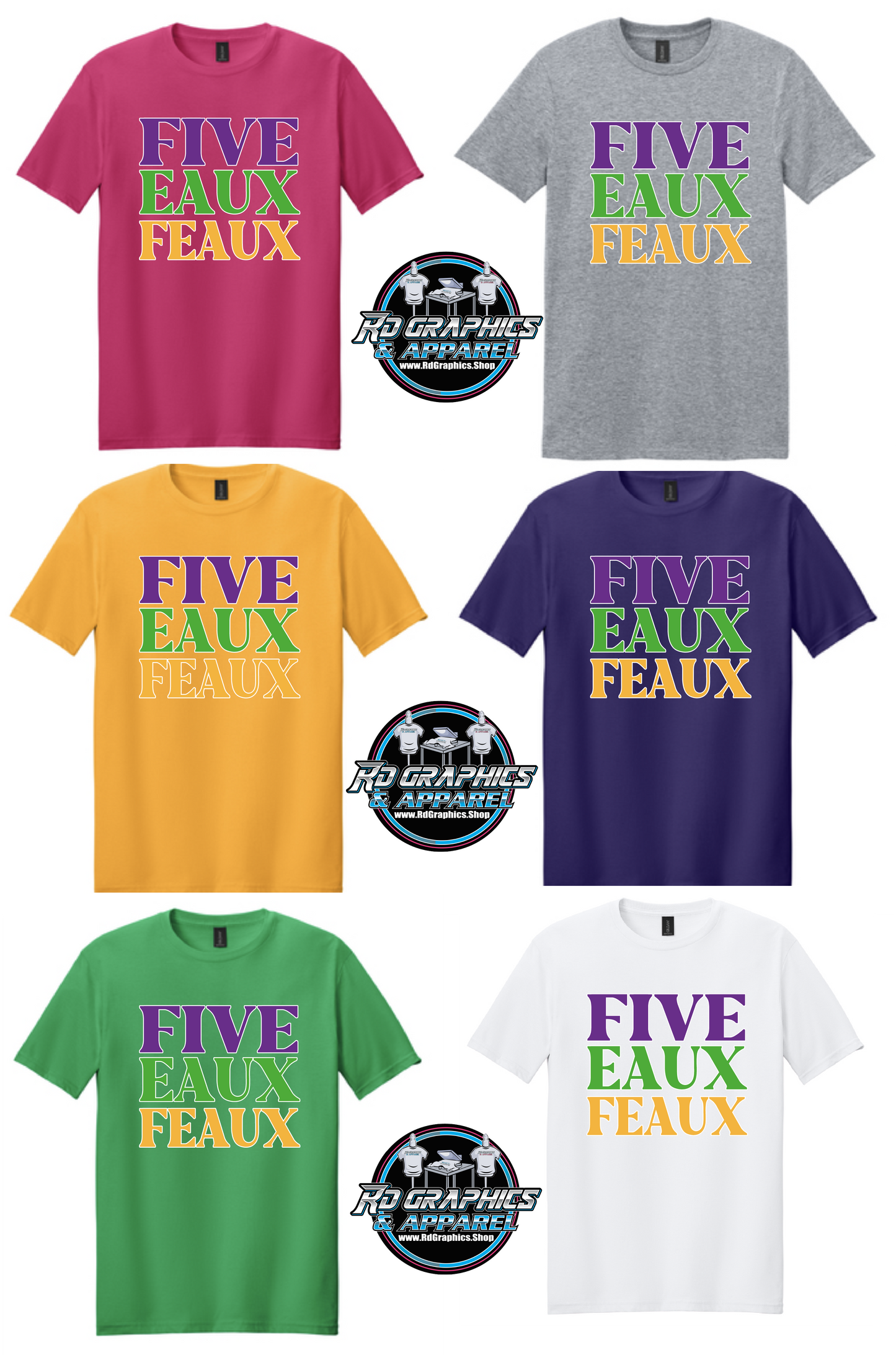 Mardi Gras Five Eaux Feaux