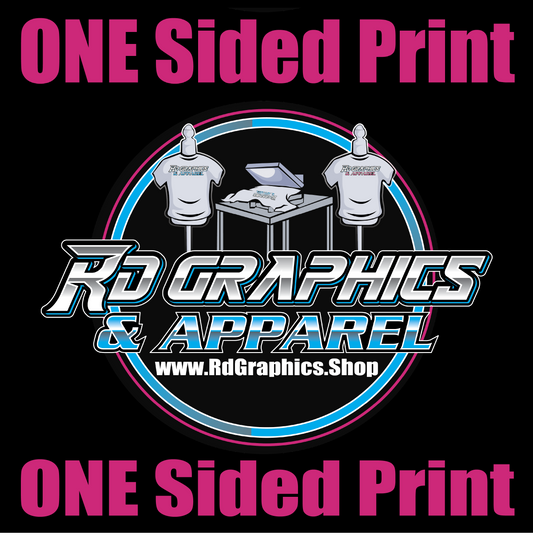 Full Color Logo One Sided 100% Cotton T-SHirt