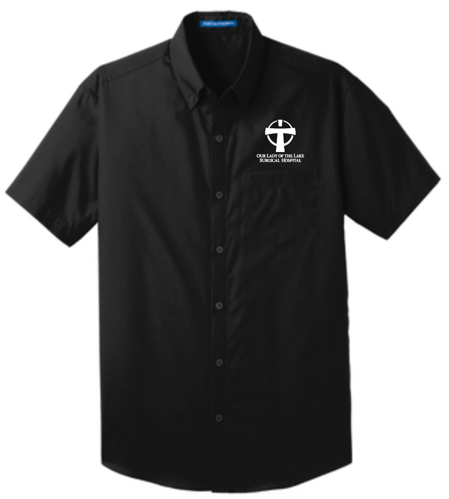 Unisex Button Down SHORT Sleeve Our Lady of the Lake (RDGW101OLL)