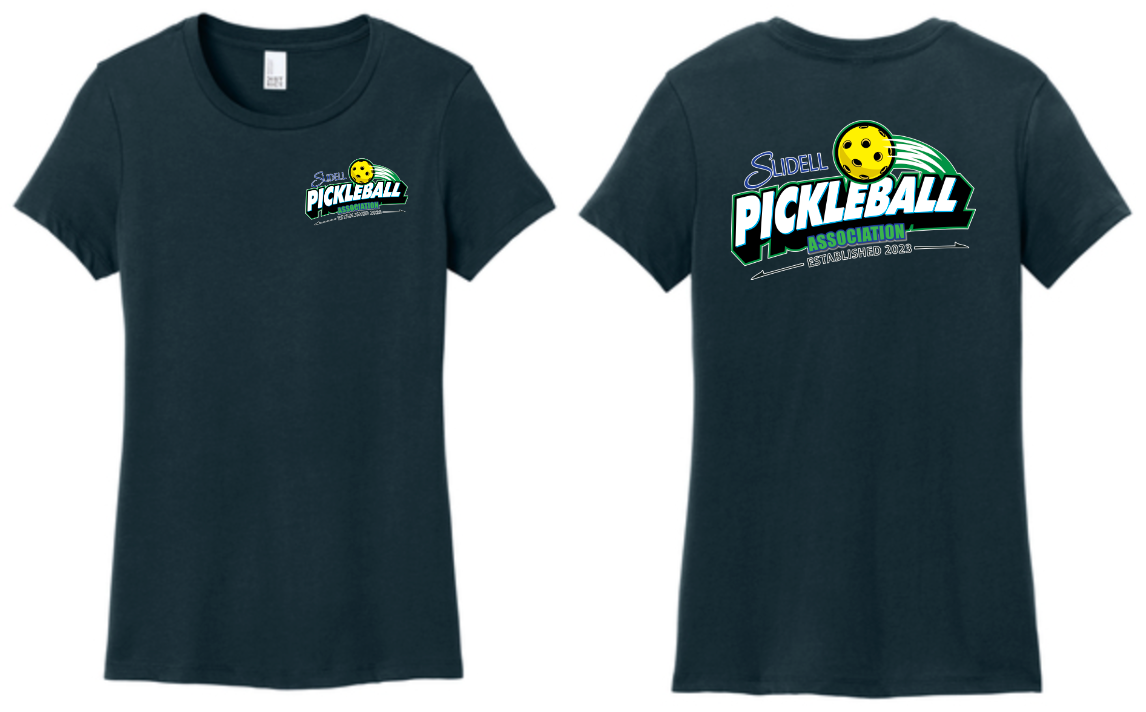 Pickleball Slidell Association Ladies Fit T-Shirt (100% Cotton)