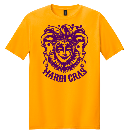 Mardi Gras Throw Shirt Special (Mask Logo)