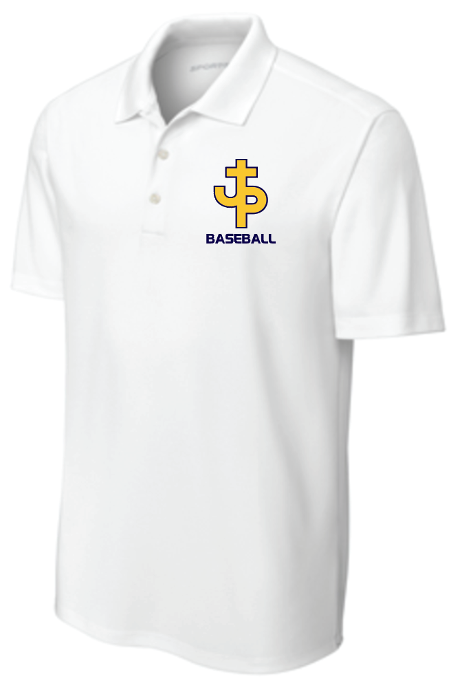 PJP Baseball Mandatory Item White Player Polo Unisex