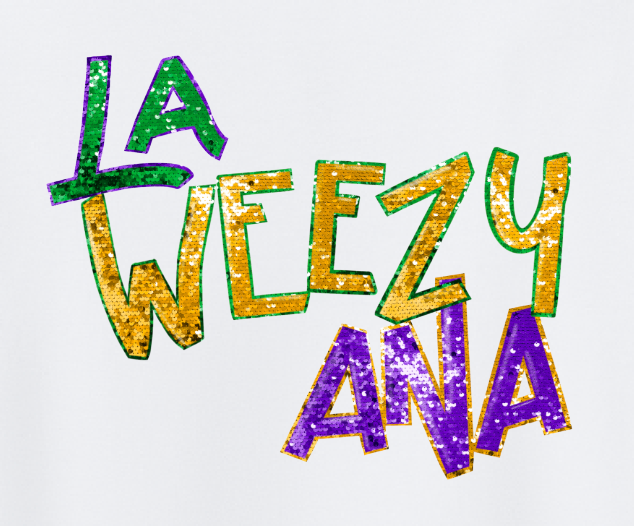 Mardi Gras La Weezy Ana FEUX Sequins