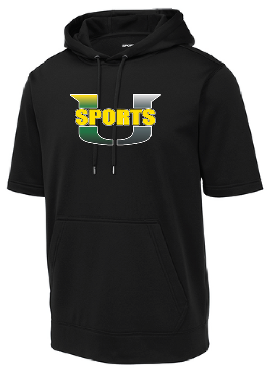 Sport U Unisex Fleece Short Sleeve Hooded Pullover RDGST251)