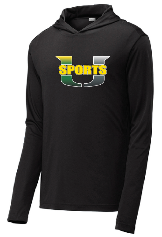 Sports U Unisex (Dry Fit) Long Sleeve w/Hood T-Shirt (RDGST358)