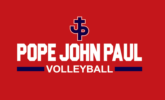 PJP Volleyball Red Pope John Paul Volleyball