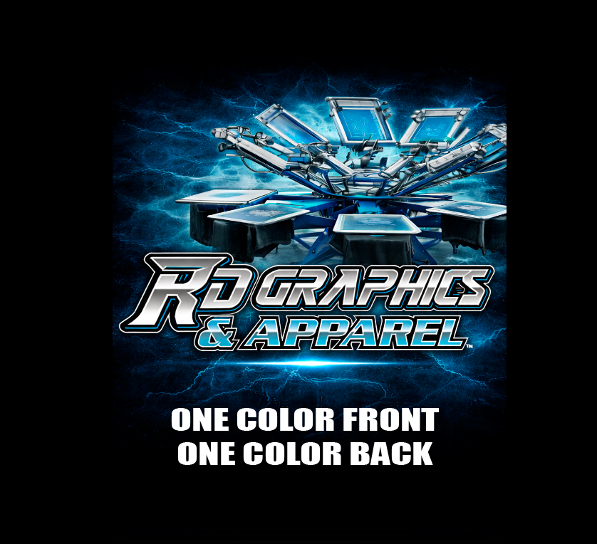 Screen Printing One Color Front & One Color Back