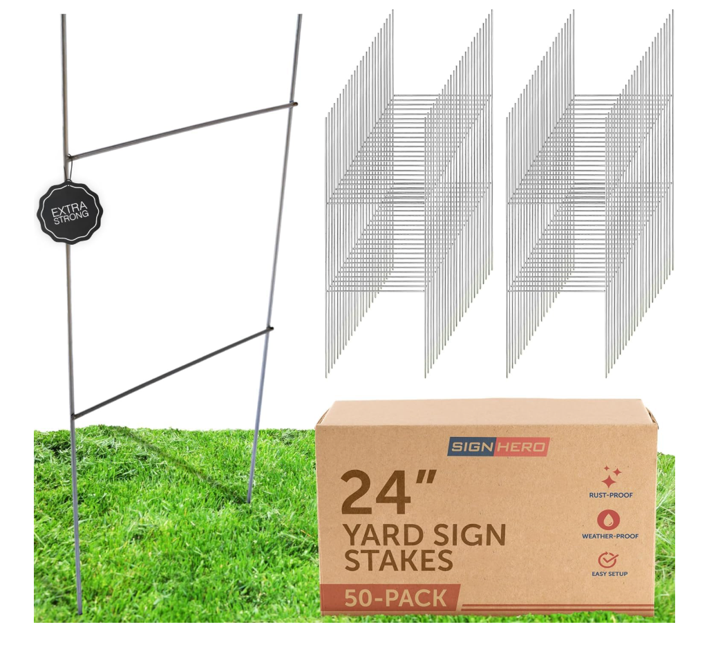 STAKES for Yard Signs 24" x 18"
