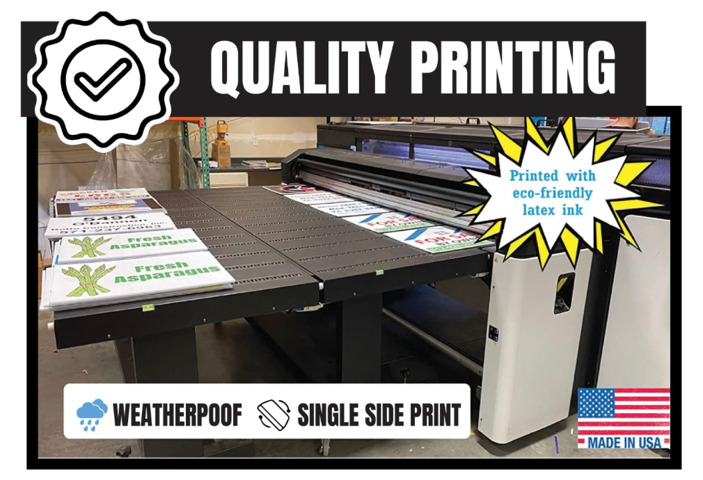 Coroplast Signs 4x4 Feet