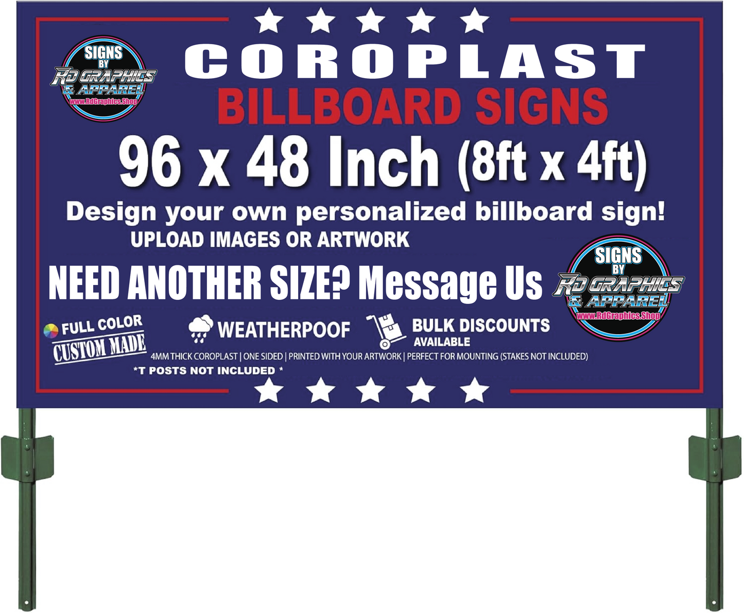 Coroplast Signs 4x8 Feet