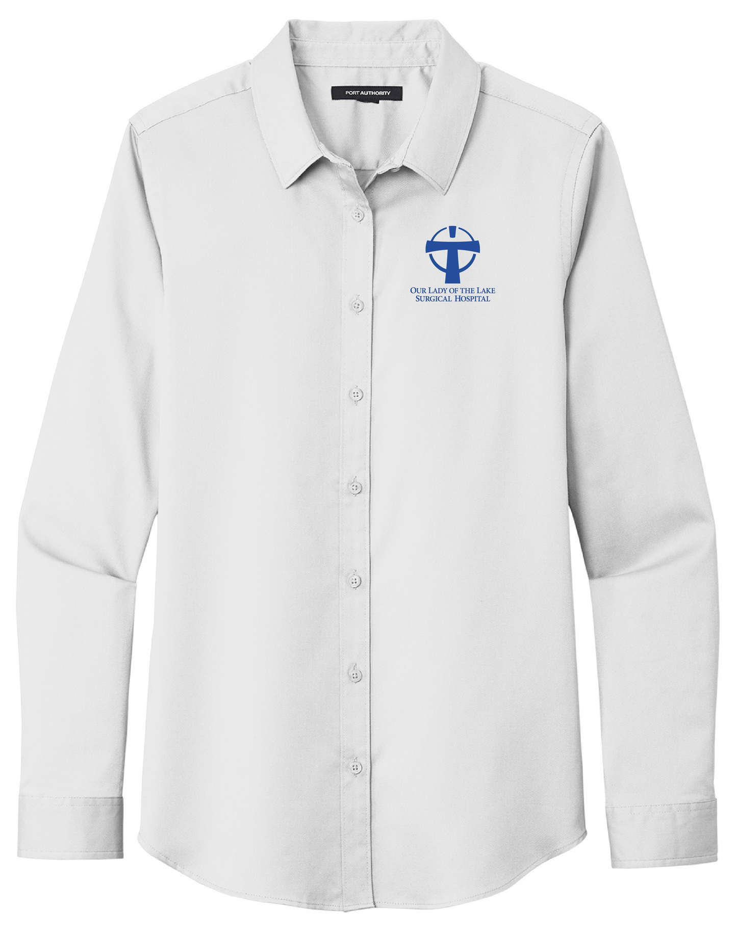 Ladies Button Down Long Sleeve SuperPro React Our Lady of the Lake (RDGLW808OLL)