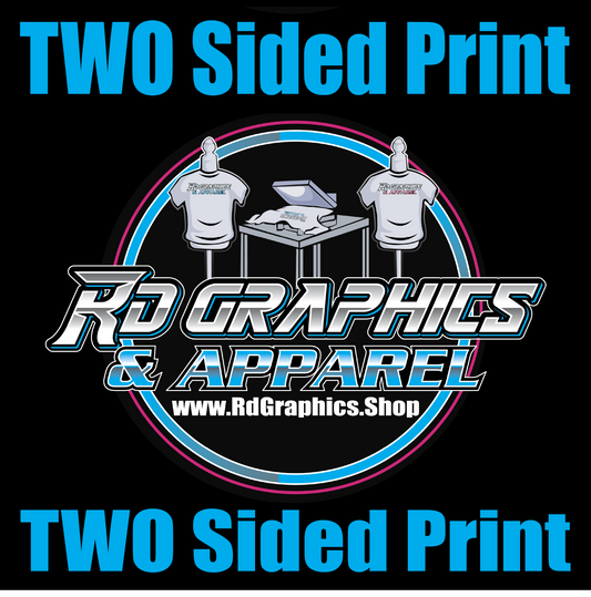 Full Color Logo Two Sided 100% Cotton T-shirt